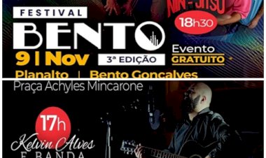 Festival Bento anima Bento Gonçalves no domingo